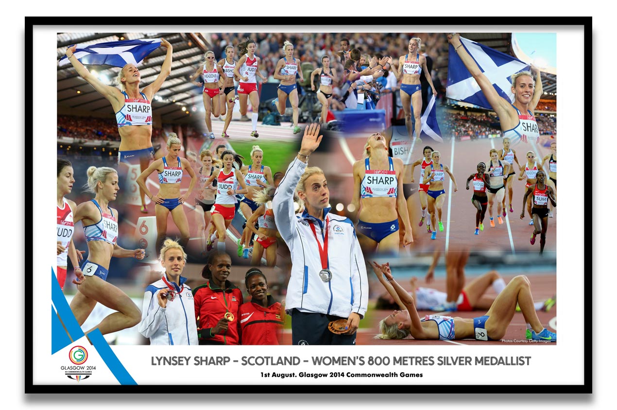 Lynsey Sharp at the Glasgow 2014 Commonwealth Games